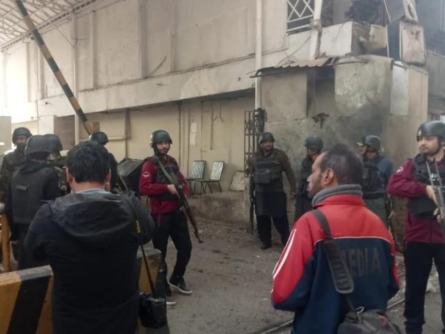 Three martyred, nine injured in suicide attack on police compound in Peshawar