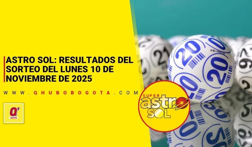 Astro Sol: resultados del sorteo del lunes 10 de noviembre