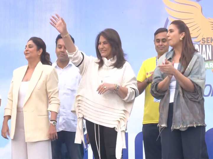 Archana Puran Singh, Huma Qureshi, Shefali Shah and Sunil Grover flag off Sekhon IAF Marathon 2025