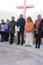 Juárez conmemora el Día de la Eliminación de la Violencia Contra las Mujeres con ofrenda floral