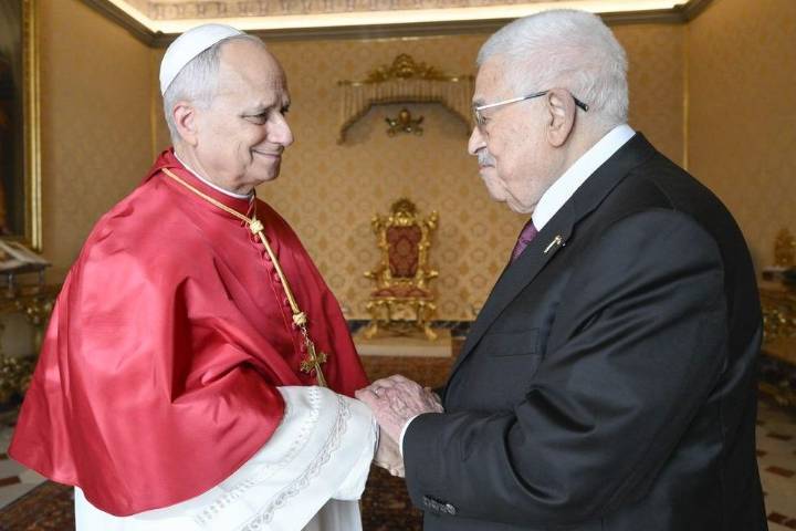 Pope Leo meets Palestinian Abbas, discuss Gaza aid, two