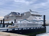 MSC Meraviglia can now connect to shore power at Brooklyn Cruise Terminal