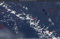 Satellite Photo Shows US Carrier Strike Group in South China Sea