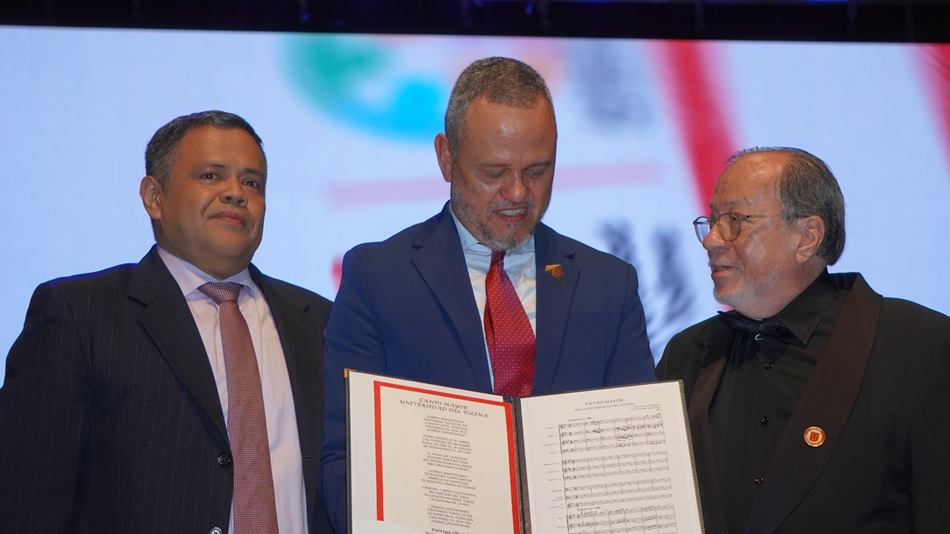 Universidad del Tolima recibió oficialmente la letra y la partitura del "Canto Mayor", su himno institucional