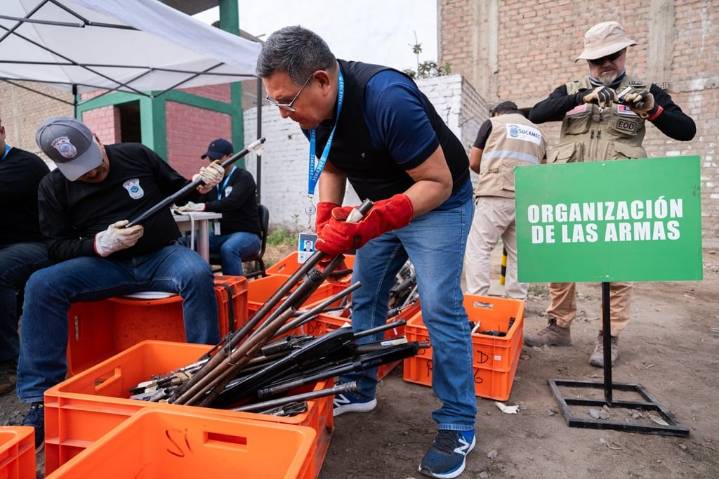 Sucamec destruye más de 8200 armas de fuego para evitar su uso con fines delictivos