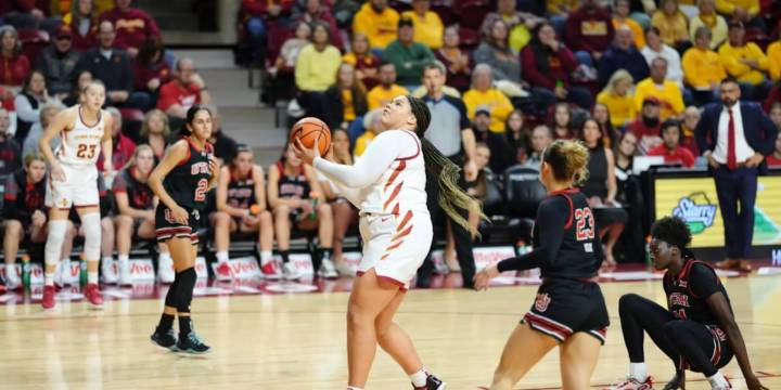 Audi Crooks scores 27 points and No. 12 Iowa State women blast Mercyhurst 112