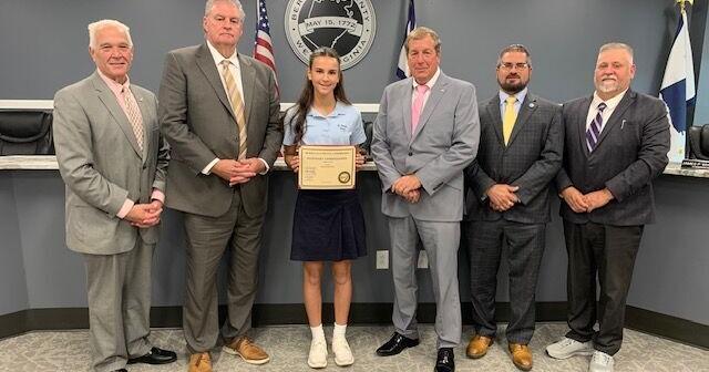 Saint Joseph School student leader serves as honorary commissioner