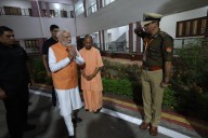 Grand welcome for Prime Minister Narendra Modi in Kashi