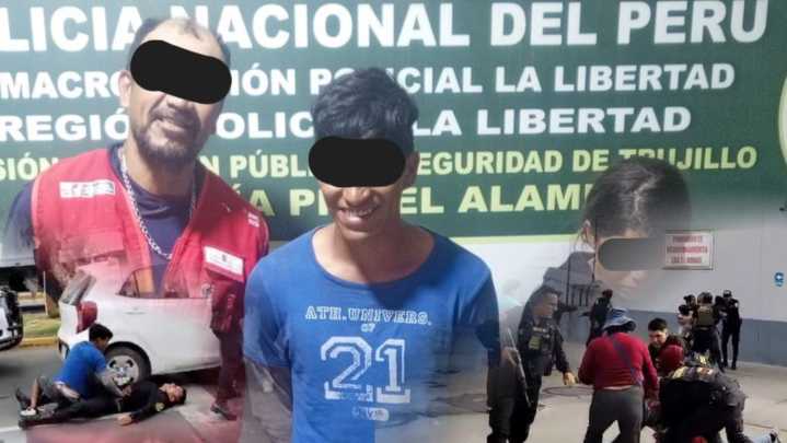 Trujillo: Sujetos agreden a policía tras resistirse a intervención