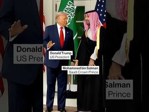 Trump gives MBS White House tour #trump #politics