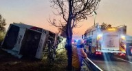 Volcadura de autobús en la Morelia-Pátzcuaro deja siete muertos y múltiples heridos