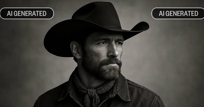 A mysterious stranger rode into town and topped a country music chart. He might not be real.