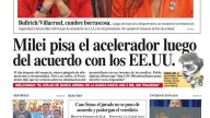 La tapa del Diario PERFIL del sábado 15 de noviembre de 2025