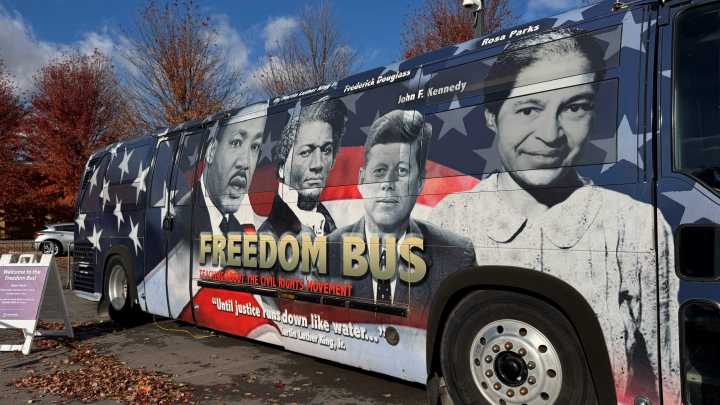 Hands-on Freedom Bus exhibit reopens to tell shared civil rights stories