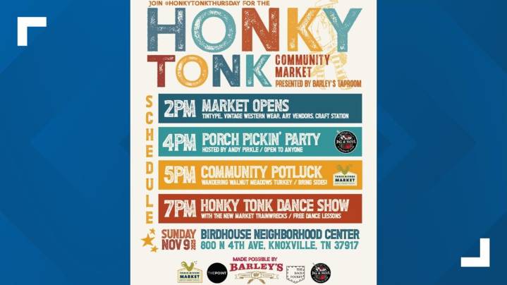 Get ready to two-step at Knoxville's inaugural Honky Tonk Community Market