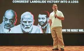 Haryana polls ‘stolen’, EC colluded with BJP: Rahul claims 25 lakh fake entries in state poll list