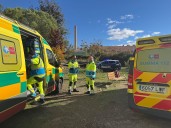 Fallece una mujer y un hombre resulta herido de gravedad en un incendio en un parque de Alcalá de Henares