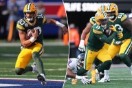 Packers' Jordan Love leaves with injury before returning, Josh Jacobs out