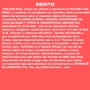 Edicto sobre prescripcion adquisitiva larga