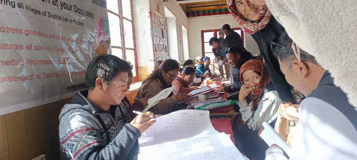 Mimangs Si sJabstogs Outreach Camp Held at Pinchimik, Nubra