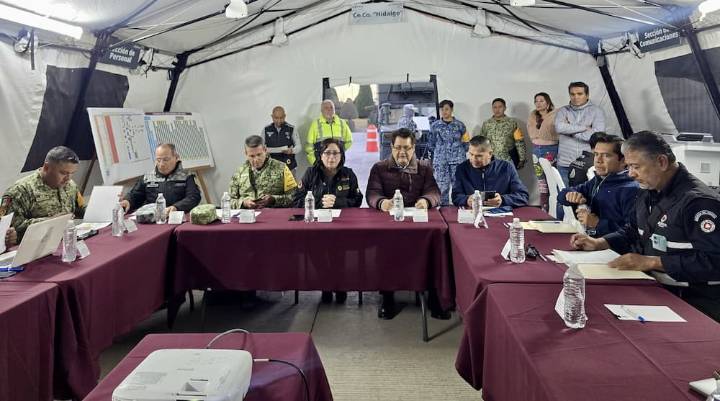 Continúan acciones ante lluvias por Frente Frío en Hidalgo