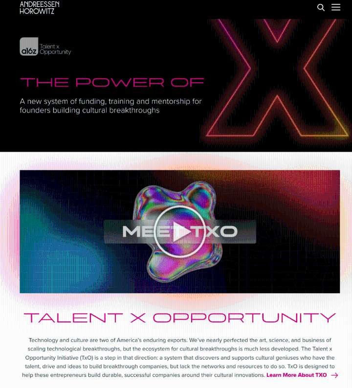 a16z pauses its famed TxO Fund for underserved founders, lays off staff