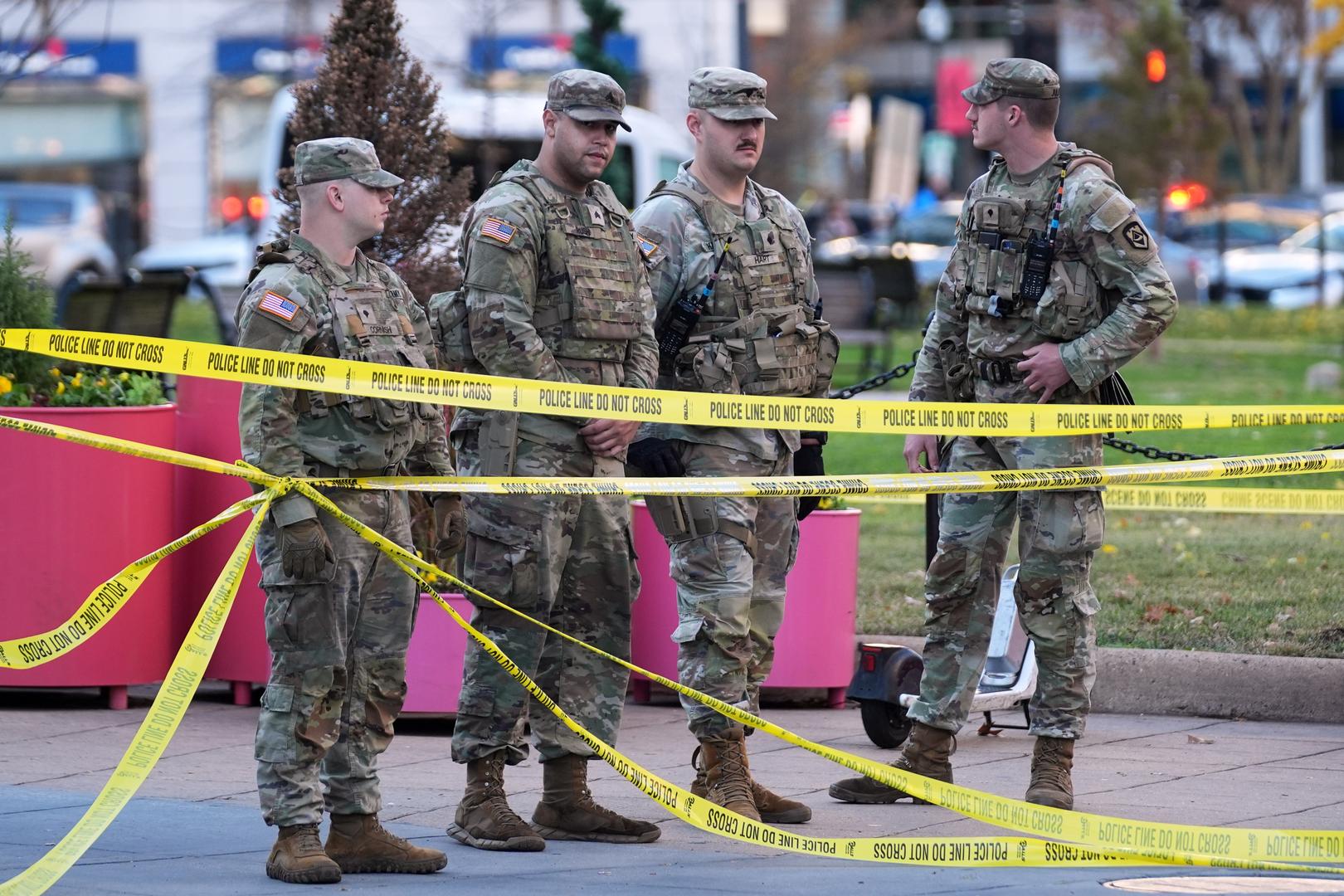 Security at scene after two National Guard members were shot near the White House