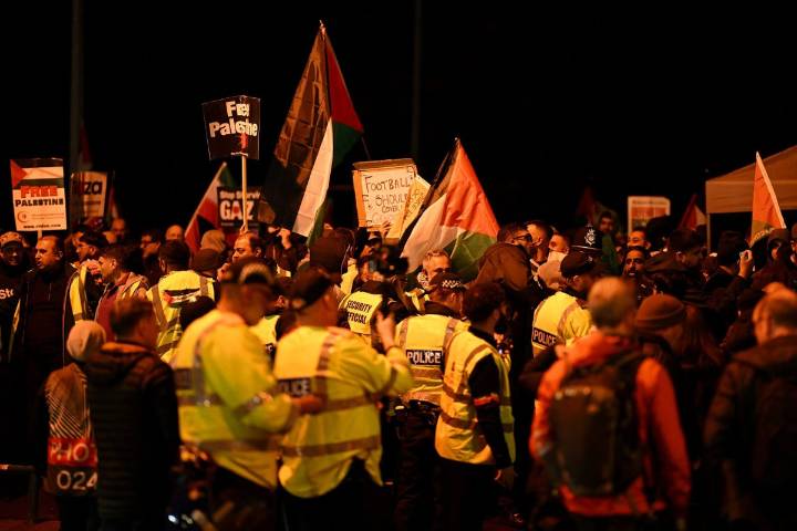 Eleven people arrested in heated protests around Aston Villa