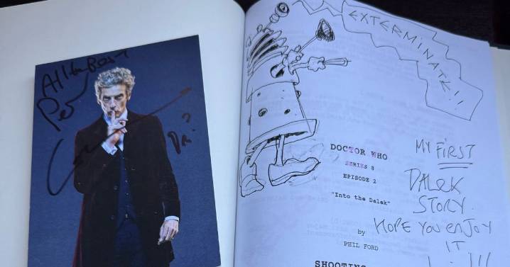 Treasure trove of Peter Capaldi's Dr Who memorabilia in raffle to help save Barrhead church