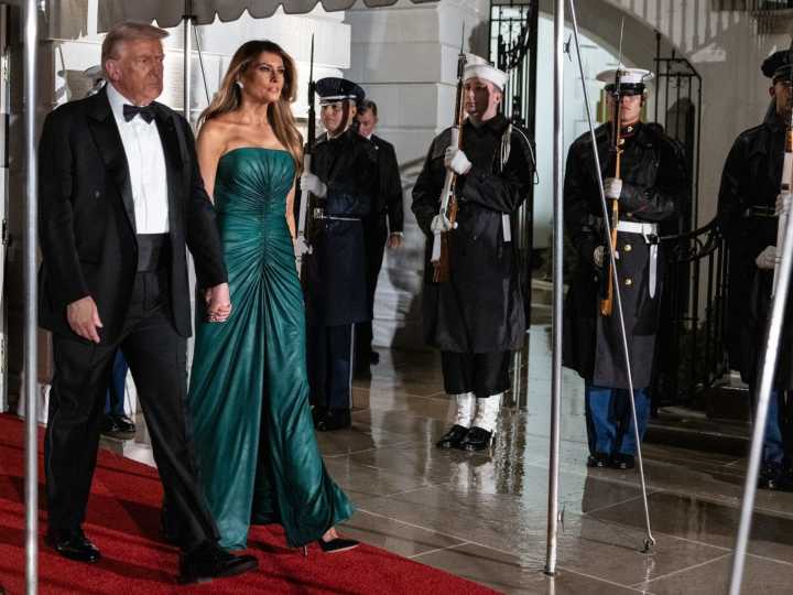 Melania se pasa al verde saudí