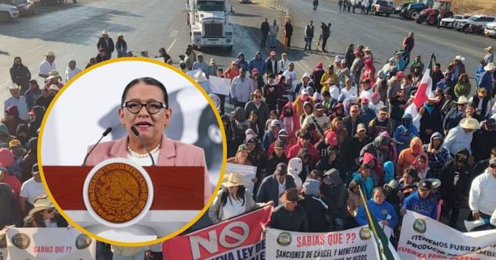 Segob señala intereses políticos ante bloqueos de transportistas y productores; asegura que “no hay motivo para movilizaciones, diálogo está abierto”