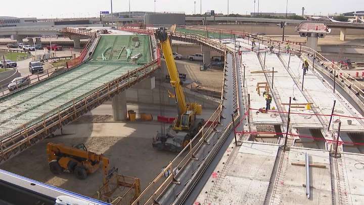 Construction at DFW International Airport and near Love Field may cause delays
