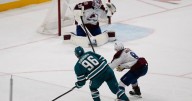 Kurashev scores 1:48 into OT, Sharks beat Avalanche 3