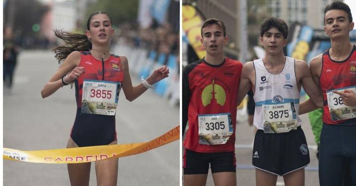 Alejandro Santos y Sabela Castelo ganan con solvencia en la San Martiño