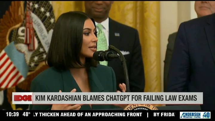 The Edge: Kim Kardashian blames ChatGPT for failing her law exams
