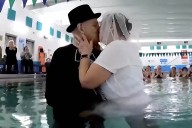 Senior Couple Gets Married in YMCA Pool Where They First Met in Water Aerobics Class