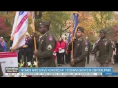 Women who serve honored at Veterans Grove in Central Park