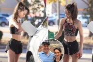 Bill Belichick's girlfriend, Jordon Hudson, flaunts toned physique while showing off new $100K Mercedes