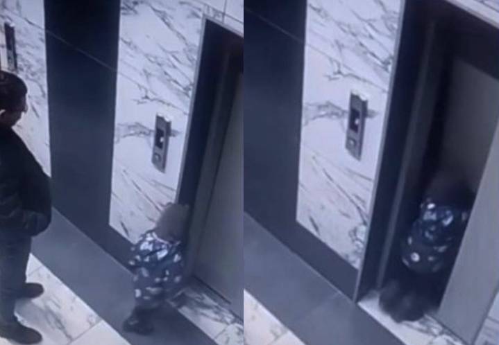 Niño de 4 años cae por hueco de puerta de elevador; su padre evita que muera
