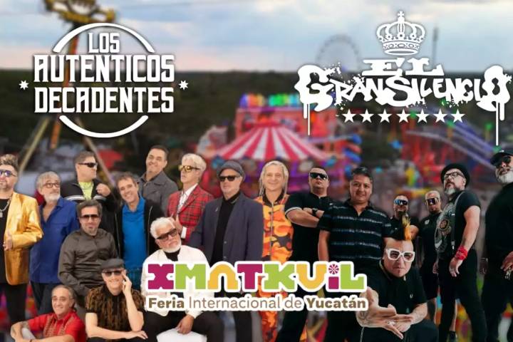 El Gran Silencio y Los Auténticos Decadentes en Xmatkuil 2025: Horario y sede para el concierto en la Feria de Yucatán