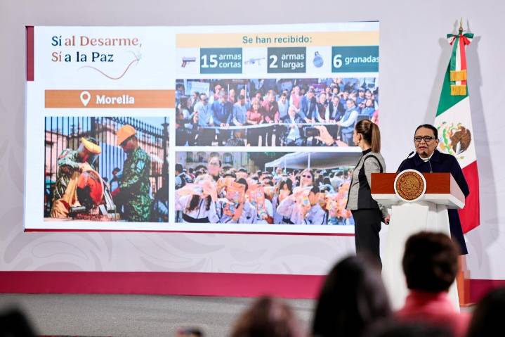 Michoacán refuerza la paz con Ferias del Bienestar y el programa "Sí al Desarme"