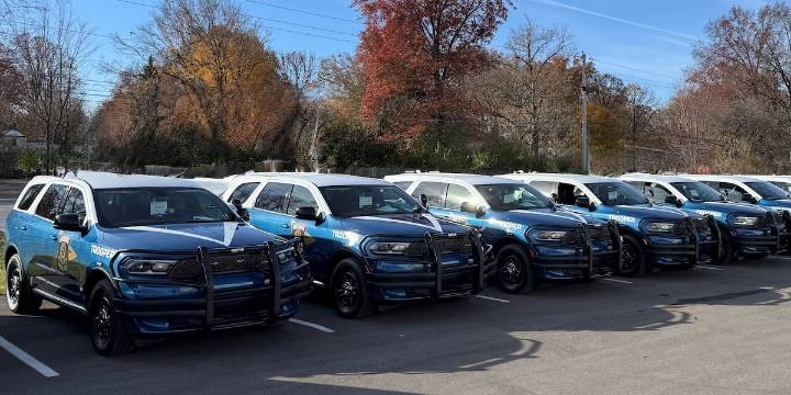 ‘New cars, new era’: Indiana State Police rolls out new patrol vehicles