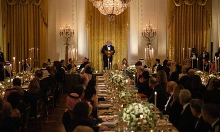 Cristiano Ronaldo cena con Trump en la Casa Blanca como parte de la delegación saudí