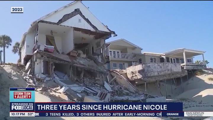 3 years since Hurricane Nicole, Wilbur-by
