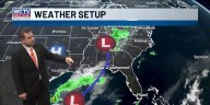 A cold front will bring a few showers to end the weekend