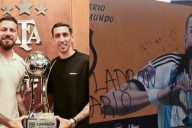 “Ladrón mercenario”: vandalizan un mural de Di María en Rosario