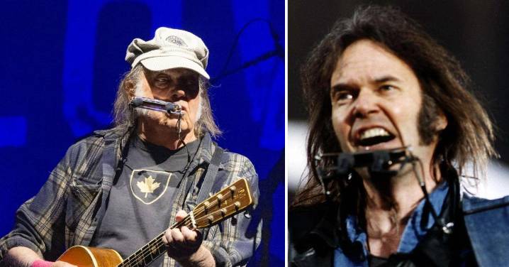 Legendary Rocker Neil Young Looks Unrecognizable While Sporting 'Jimmy Kimmel Live!' Hat During Rare Outing on 80th Birthday