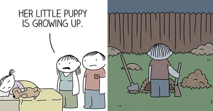 18 Four-Panel Comics For People Who Have A Bit Of A Darker Sense Of Humor