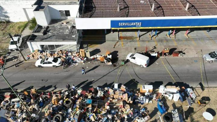 Rapiña en desalojo de negocio