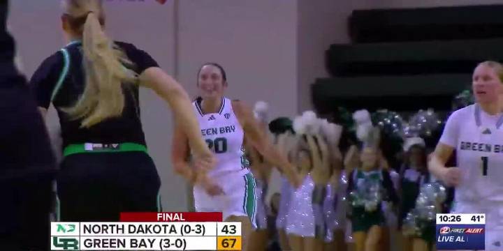 Green Bay women’s basketball takes down North Dakota, 67